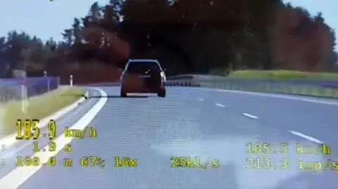 Miał na liczniku 185 km/h