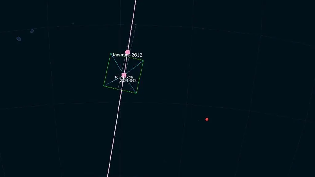 Rosyjski satelita Kosmos 2612 zbliżył się do satelity X36 ICEYE
