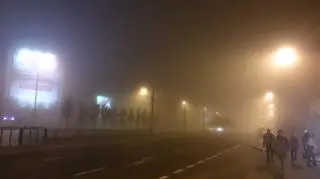 Mgła mocno ograniczała widoczność