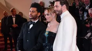 Abel „The Weeknd” Tesfaye, Lily-Rose Depp i Sam Levinson na premierze "Idola" w Cannes