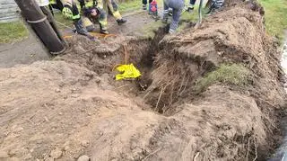 Koparka uszkodziła gazociąg