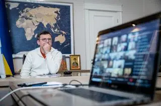 Dmytro Kułeba na zdjeciu archiwalnym