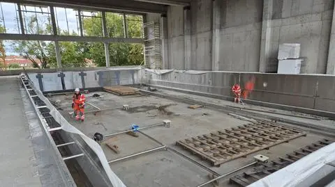 Schron pod basenem we Wrzeszczu. Prace są zaawansowane