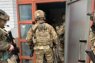 Funkcjonariusze SBU w akcji. Zdjęcie ilustracyjne 
