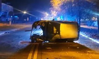 Wypadek na ulicy Lubelskiej w Puławach 