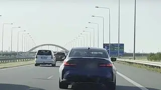 Policja namierzyła bmw z autostrady A1