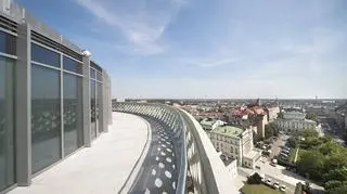 Panorama z górnego tarasu 