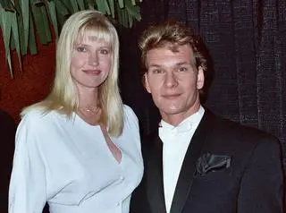 Patrick Swayze z żoną Lisą Niemi w 1990 roku