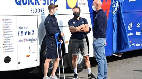 Powrót Evenepoela po wypadku opóźniony. "Zrost kości nie postępował tak jak myśleliśmy"