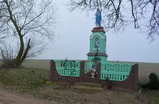 Wandale pomalowali farbą figurkę