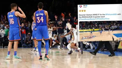 W tym wieku czegoś takiego jeszcze nie było. Szalony rzut w NBA na 1,4 sekundy do końca