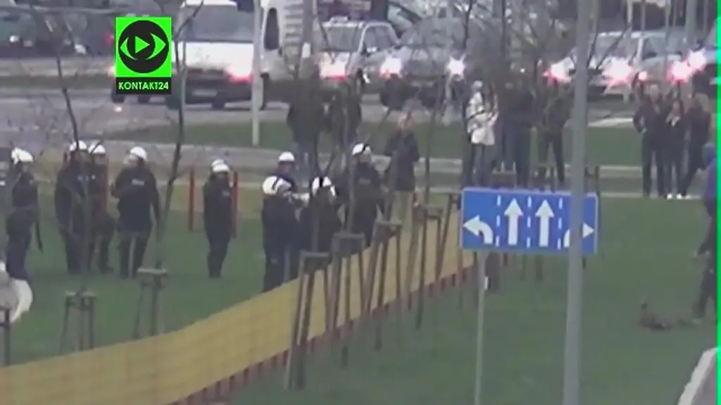 Zamieszki z policją w Białymstoku