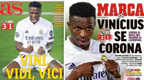 "Vini, vidi, vici. Poprowadził taniec Realu z Liverpoolem"