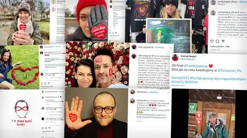 "Potrzeba serca", "wyjątkowy zryw", "to już 30. taki dzień". Tak znani wspierają WOŚP