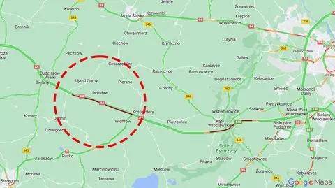 Trzy kolizje w tym samym czasie na A4 na wysokości węzła Kostomłoty