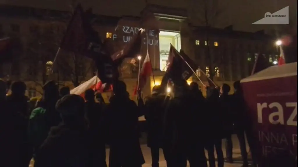 Protest przed KPRM