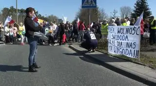 Blokada drogi w Świnoujściu