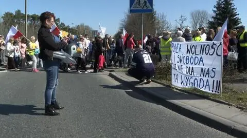 Blokada drogi w Świnoujściu