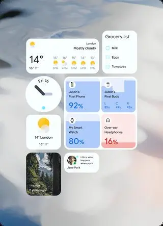 Android 12. Nowe widżety 