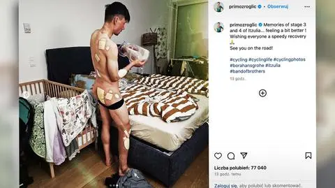 "Wspomnienia". Roglicz pokazał rany po koszmarnej kraksie