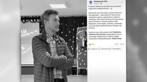"Zmarł nagle, na boisku, wspierając szczytną ideę"