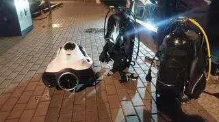 Sprzęt znaleziony przy nurkach