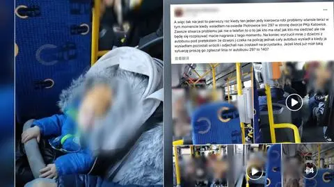 Spór kierowcy autobusu i matki o wózek dziecięcy