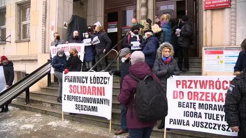 Protest w Łodzi