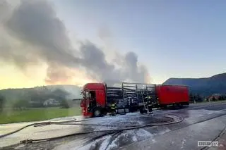 Pożar gasiło ponad 20 strażaków