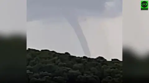 Trąba wodna wirowała w chorwackiej Istrii