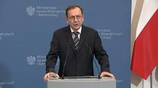 Poland's Minister of Interior and Administration Mariusz Kamiński