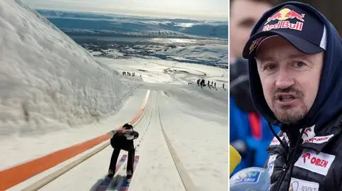 Małysz zaskakuje po rekordowym skoku