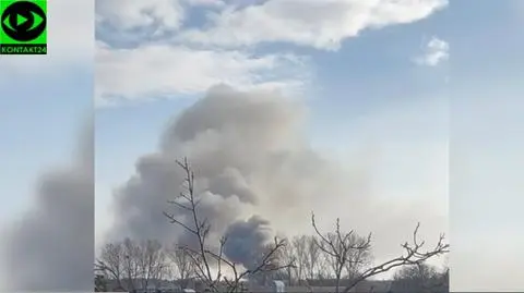 Pożar stacji demontażu