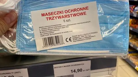 Maseczki sprowadzane przez firmę E&K na stacji Orlen