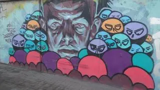 Graffiti powstaje w ramach akcji "Poznań promuje sztukę nie wandalizm"