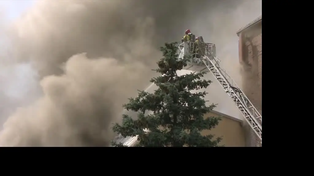 Płonie kościół w Sosnowcu