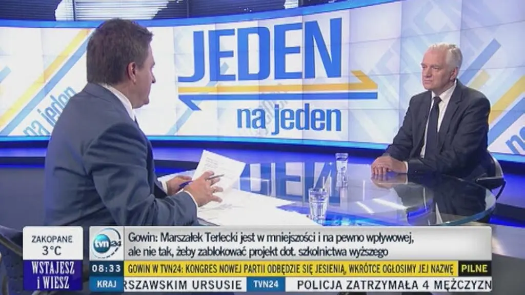 Gowin: zaproszę wicemarszałka Terleckiego na dobrą kawę