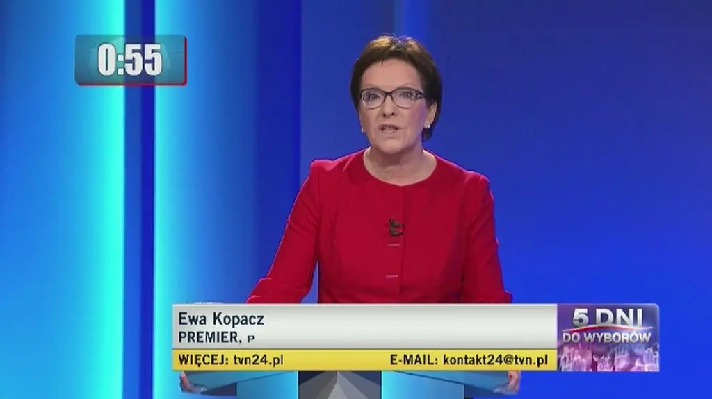 Ewa Kopacz odpowiada na pierwsze pytanie