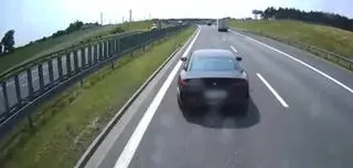 Niebezpieczna sytuacja na autostradzie A1