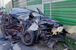 Auto zostało doszczętnie zniszczone 