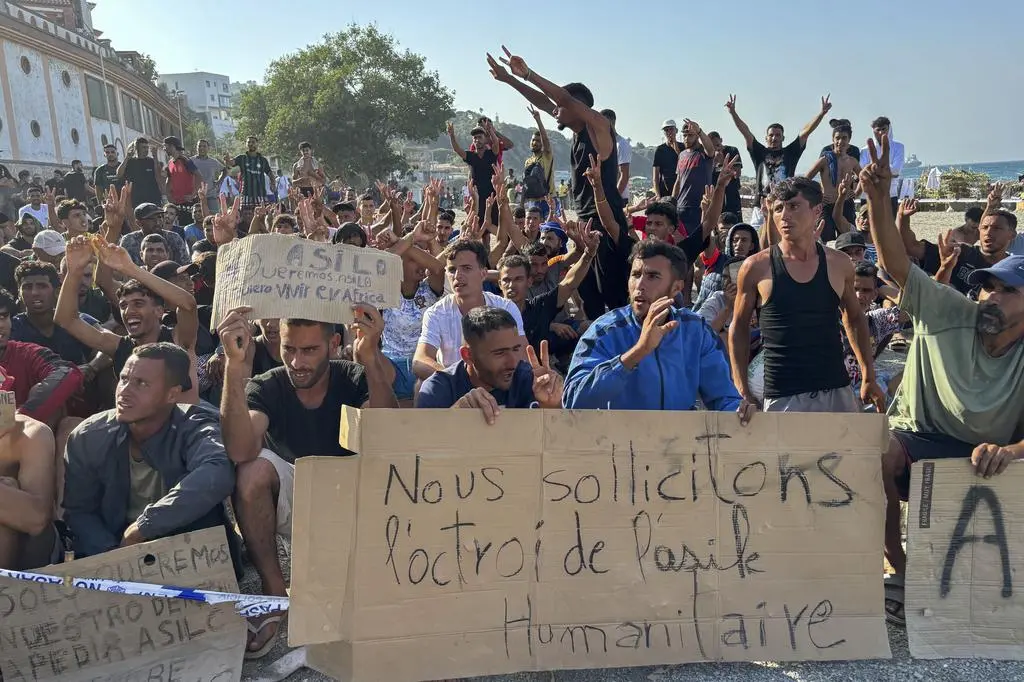 Strajk głodowy migrantów w Ceucie