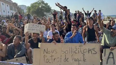 Strajk głodowy migrantów w Ceucie