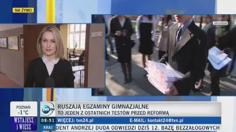 Egzamin gimnazjalny z części humanistycznej. Relacja z Łodzi