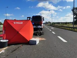 Motocyklista zginął na miejscu
