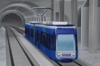 Premetro w Krakowie (wizualizacja)