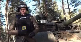 Wojciech Bojanowski w okolicach wsi Borowa