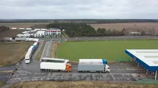 To obecnie jedyne przejście dla ruchu towarowego (zdjęcie z 20.02.2023)