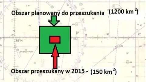 Obszar poszukiwań ORP Orła