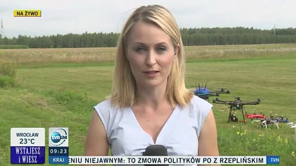 Tak będą walczyć z dronami na lotniskach? Reporterka TVN24 oglądała "tarczę antydronową"
