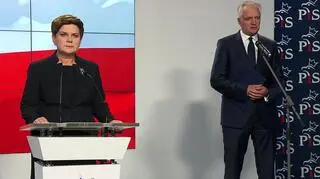 Szydło ogłasza: Gowin będzie ministrem obrony w rządzie PiS (wypowiedź z 8 października)